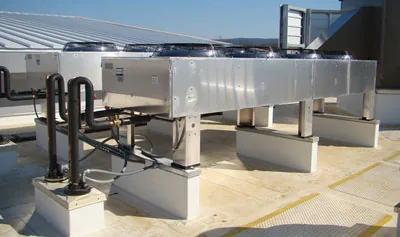 Commercial rooftop HVAC units